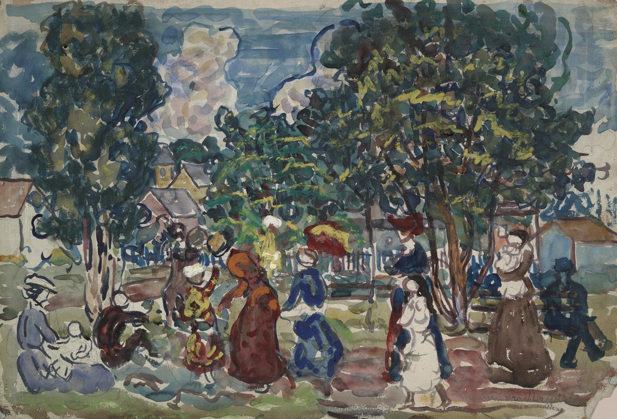 Söndagspromenad av Maurice Brazil Prendergast