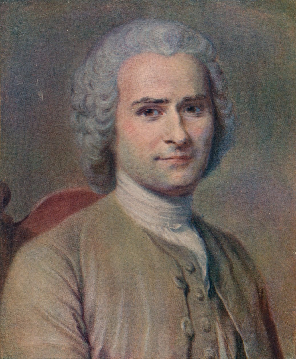 Jean-Jacques Rousseau, 1753 av Maurice Quentin de La Tour