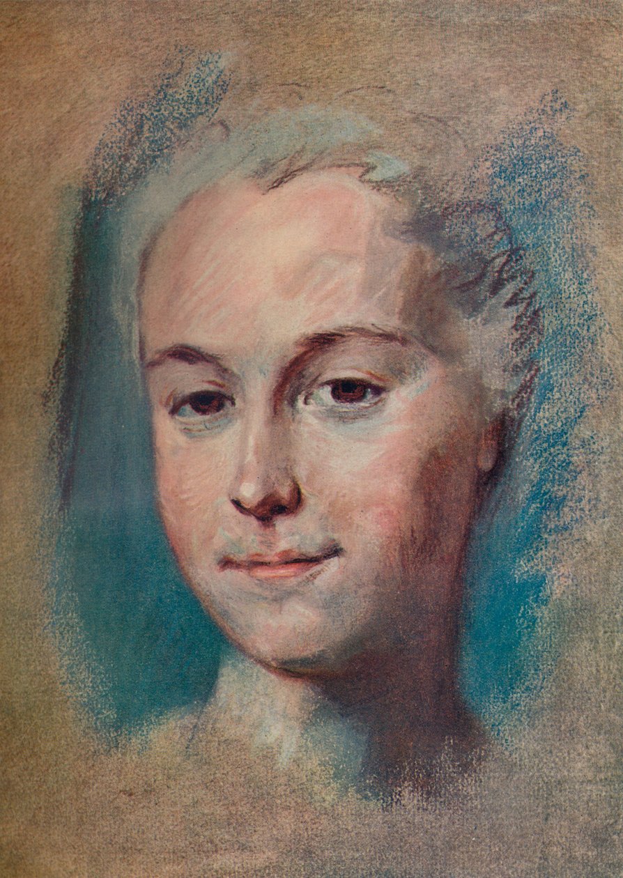 Camargo, c1743 av Maurice Quentin de La Tour