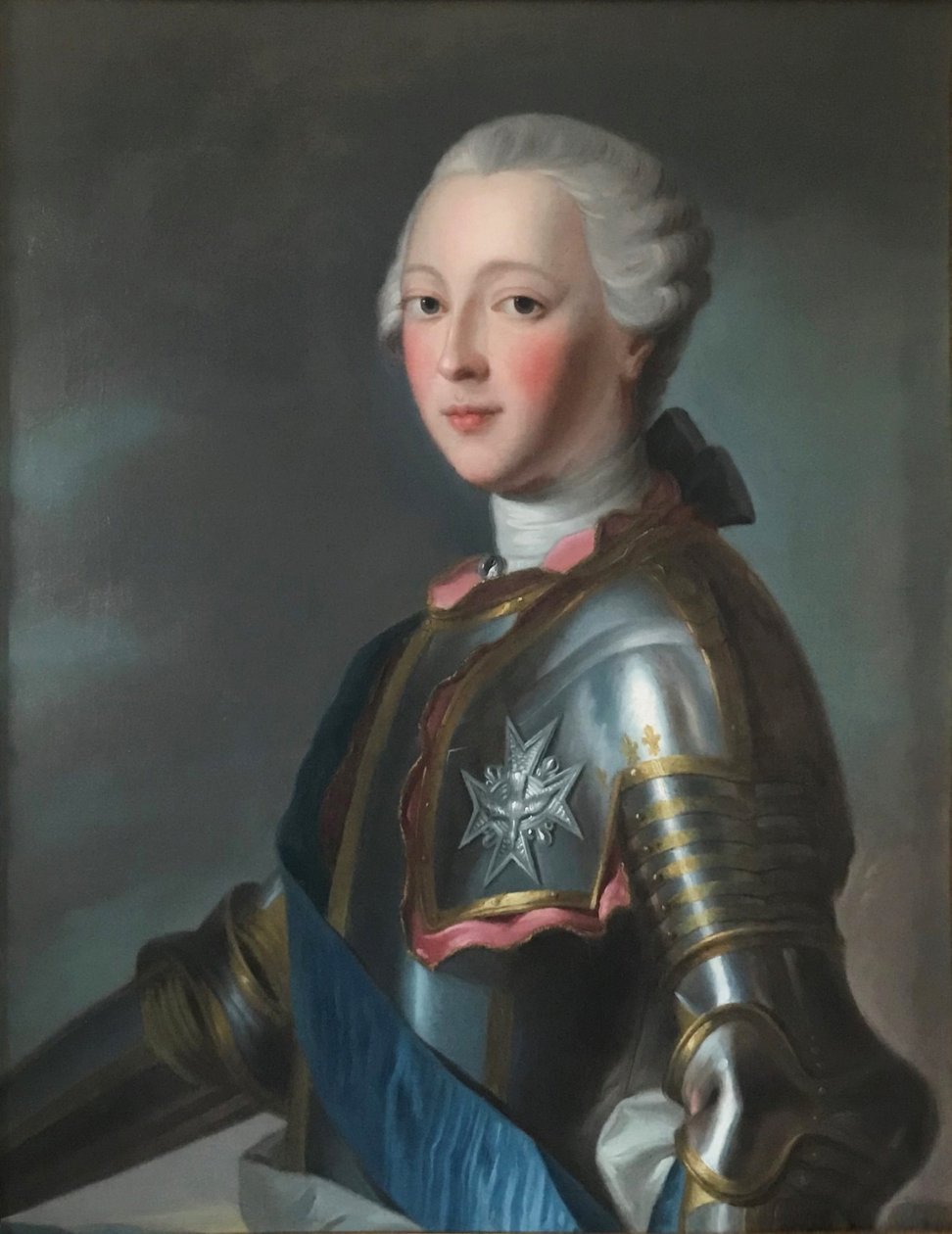 "Porträtt av Louis-Jean-Marie de Bourbon, hertig av Penthièvre av Maurice Quentin de La Tour