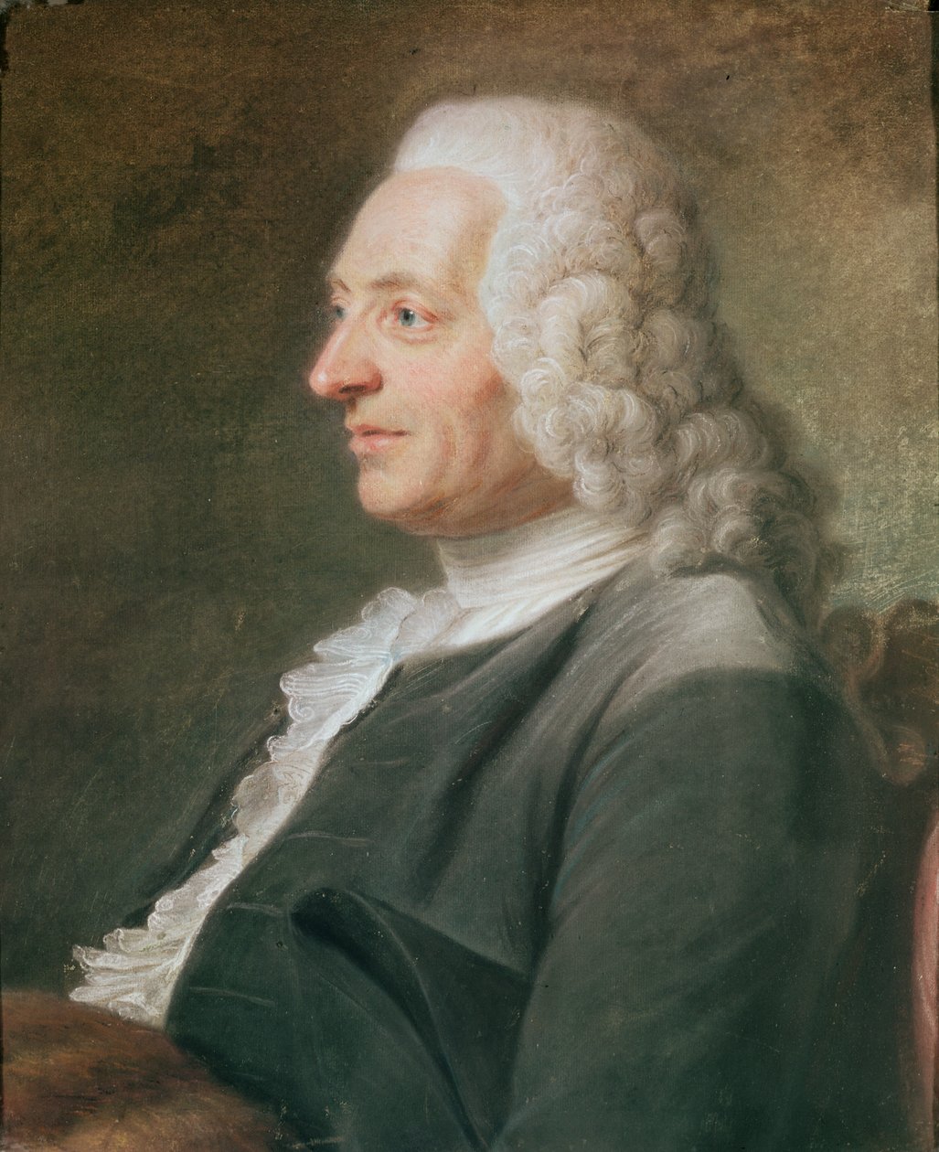Porträtt, tros vara president Hénault (pasel på papper) av Maurice Quentin de La Tour