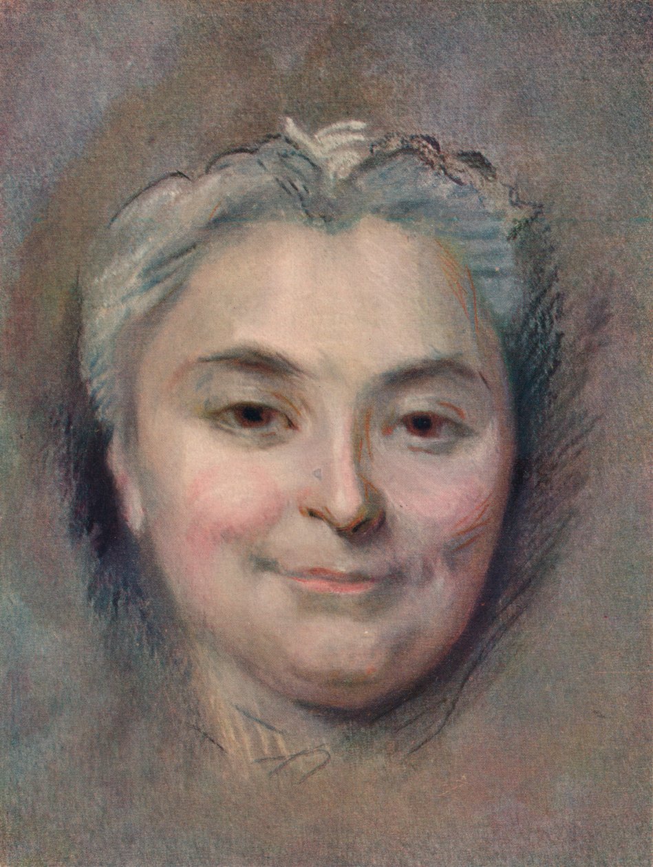 Förberedelse till porträttet av Marie Catherine Dufloquet Reals, 1756 av Maurice Quentin de La Tour