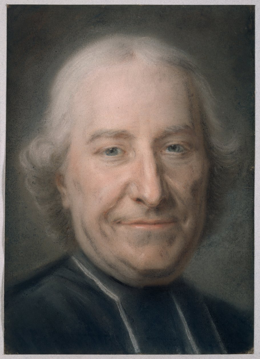 Porträtt av Claude Charles Deschamps av Maurice Quentin de Latour