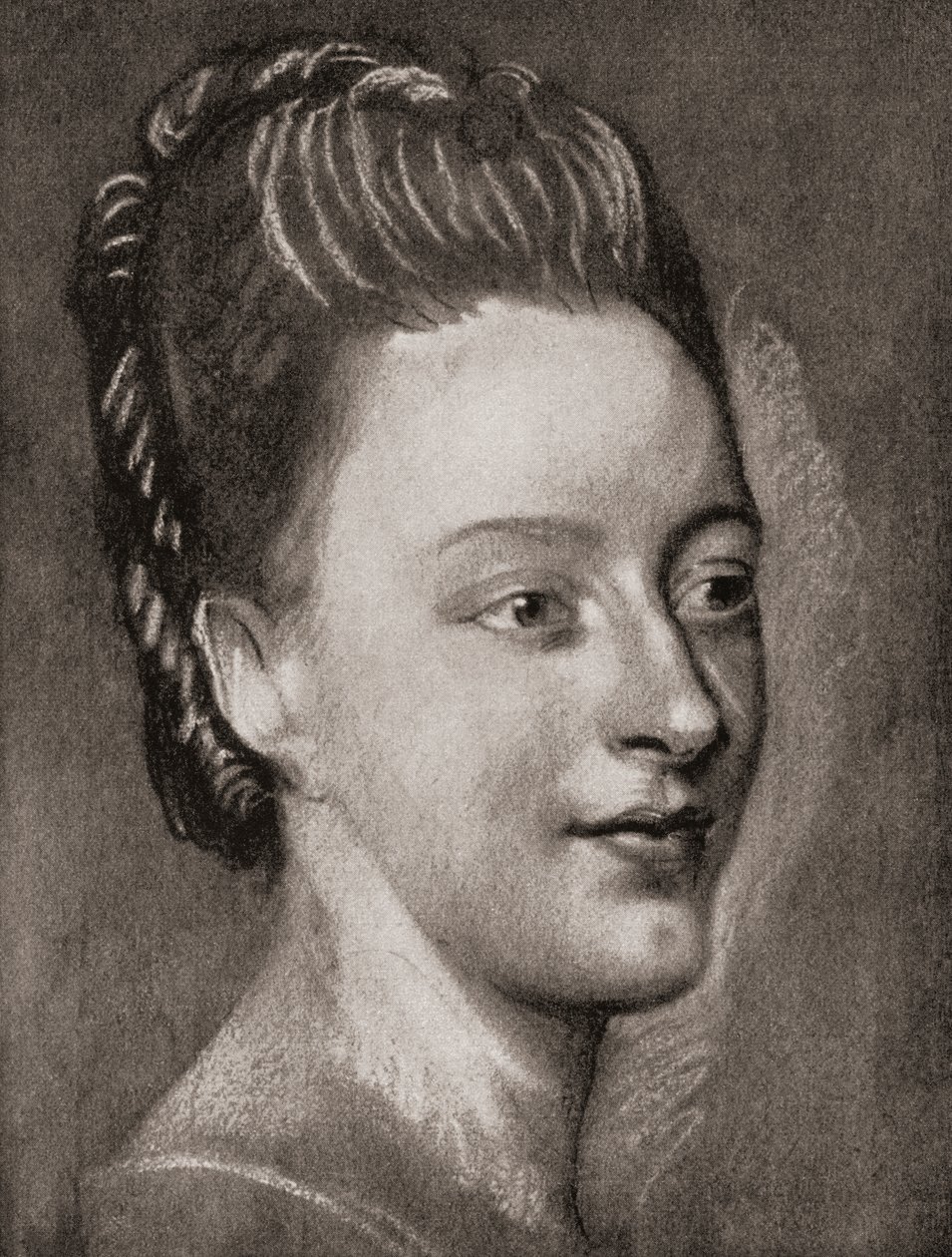 Isabelle de Charriere, från La Tour, pub.1920 av Maurice Quentin de la (after) Tour
