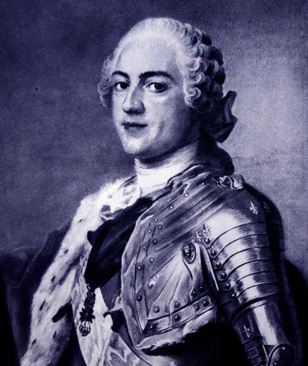 Ludvig XV av Maurice Quentin de la (after) Tour