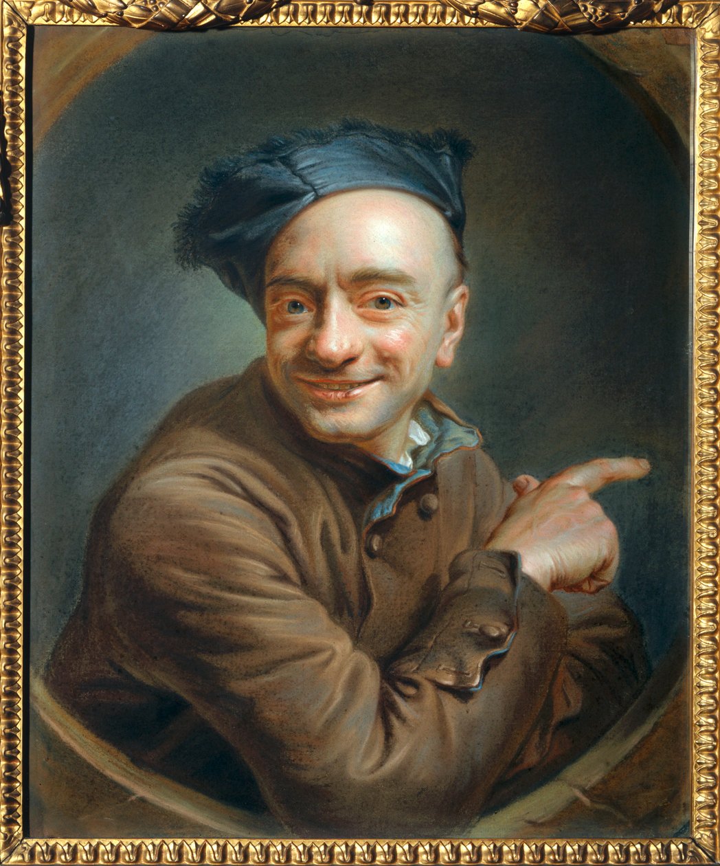 Autoportrait en rieur - Självporträtt i skratt ... av Maurice Quentin de La Tour
