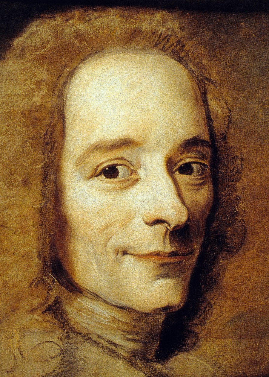 Francois Marie Arouet aka Voltaire (pastell på papper) av Maurice Quentin de La Tour