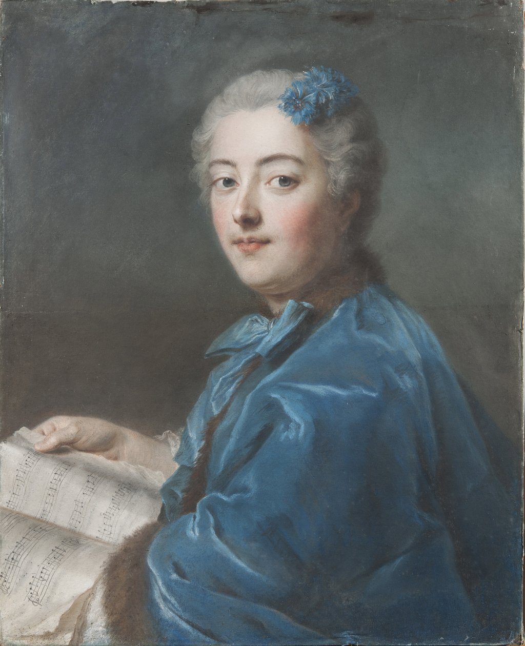Marie Sophie de Courcillon, hertiginna av Picquigny, prinsessa av Rohan (1713-1756), av La Tour, Maurice Quentin de (1704-1788). Pastell på papper, ca. 1740. Mått: 61 x 49,7 cm. Nationalmuseum Stockholm av Maurice Quentin de La Tour