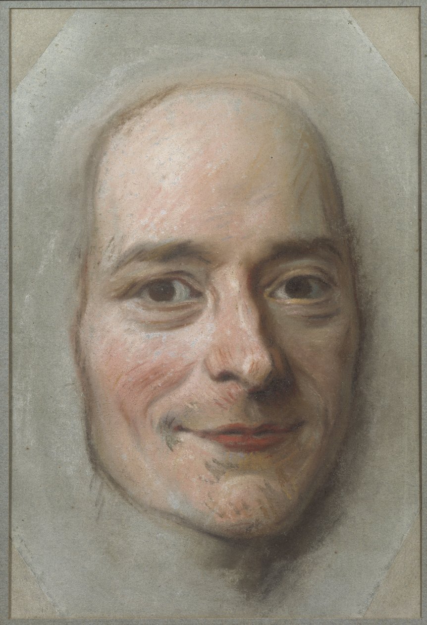 Porträtt av Francois Marie Arouet de Voltaire (1694-1778), av La Tour, Maurice Quentin de (1704-1788). Pastell på papper. Mått: 26,5x18 cm. Nationalmuseum Stockholm av Maurice Quentin de La Tour