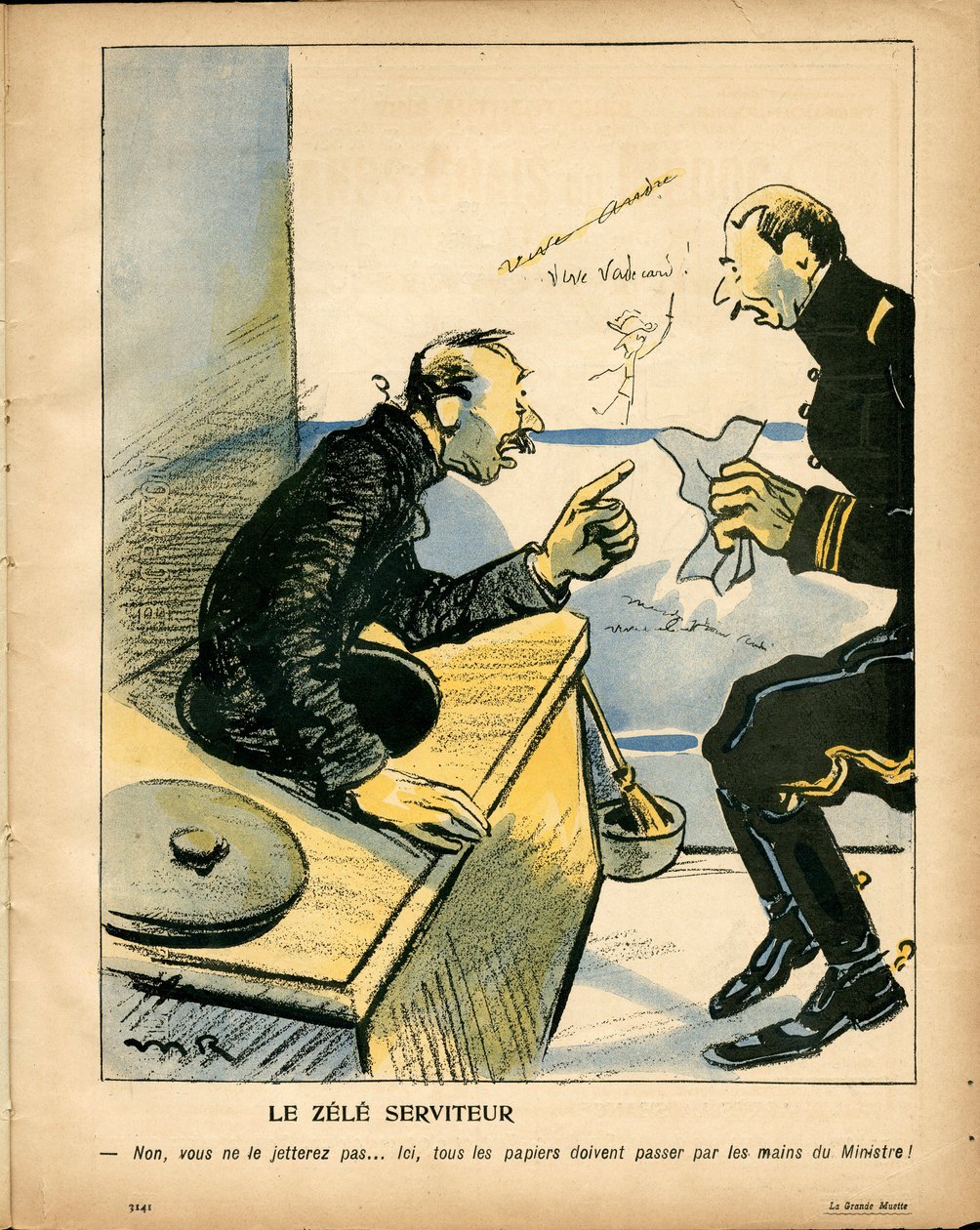 Smörtallriken, nummer 188, satirisk i färg av Maurice Radiguet
