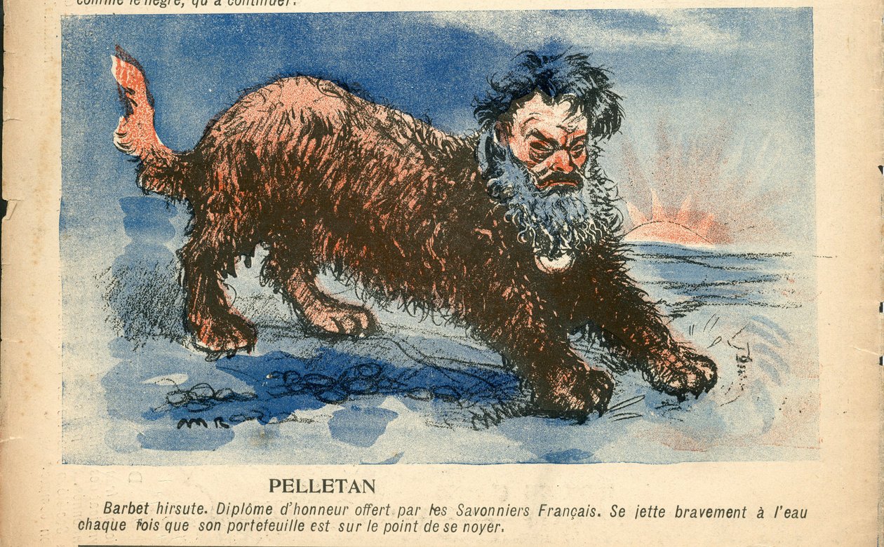 Smörtallriken, nummer 191, satirisk i färg av Maurice Radiguet