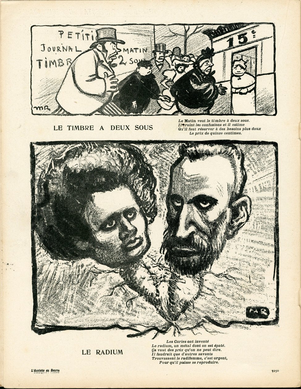 Smörtallriken, nummer 195, satirisk i färg av Maurice Radiguet