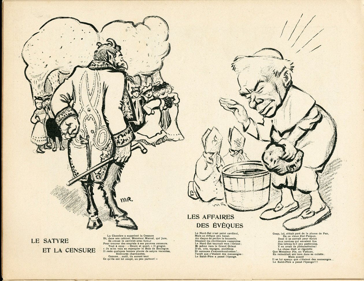 Smörtallriken, nummer 195, satirisk i färg av Maurice Radiguet