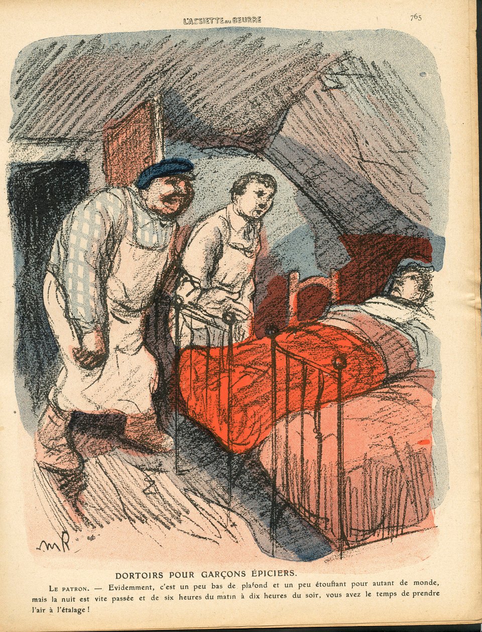 Smörtallriken, nummer 516, satirisk i färg av Maurice Radiguet