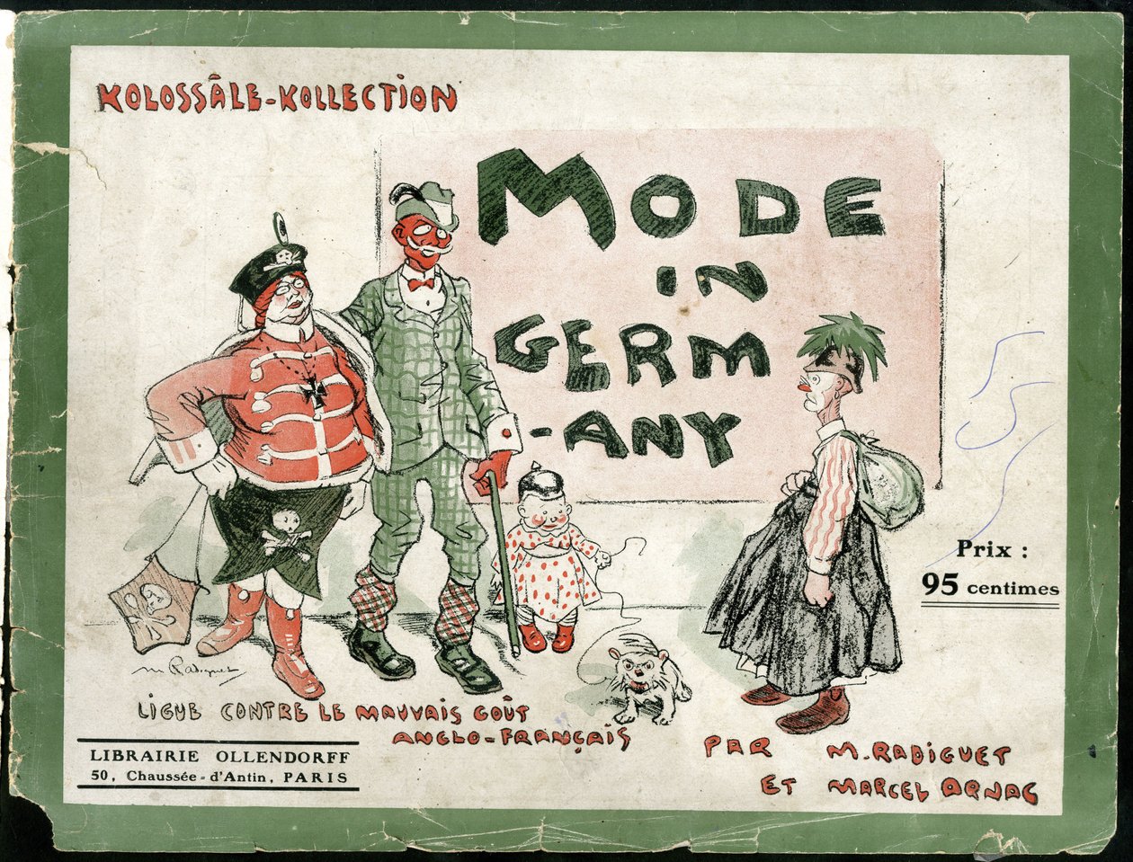 i Mode i Tyskland, ca. 1915 - 14-18 års krig, Tyskland Preussen, mode, fulhet av Maurice Radiguet