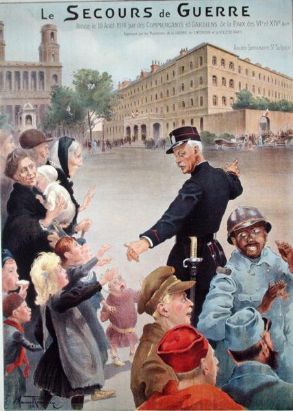 Krigshjälpens högkvarter i Old Saint-Sulpice Seminary av Maurice Romberg