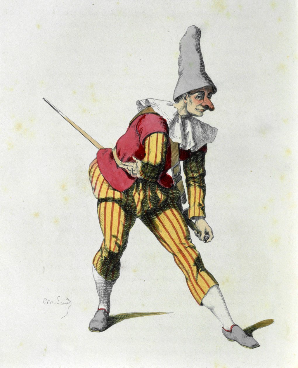 Brighella (etsning) av Maurice Sand