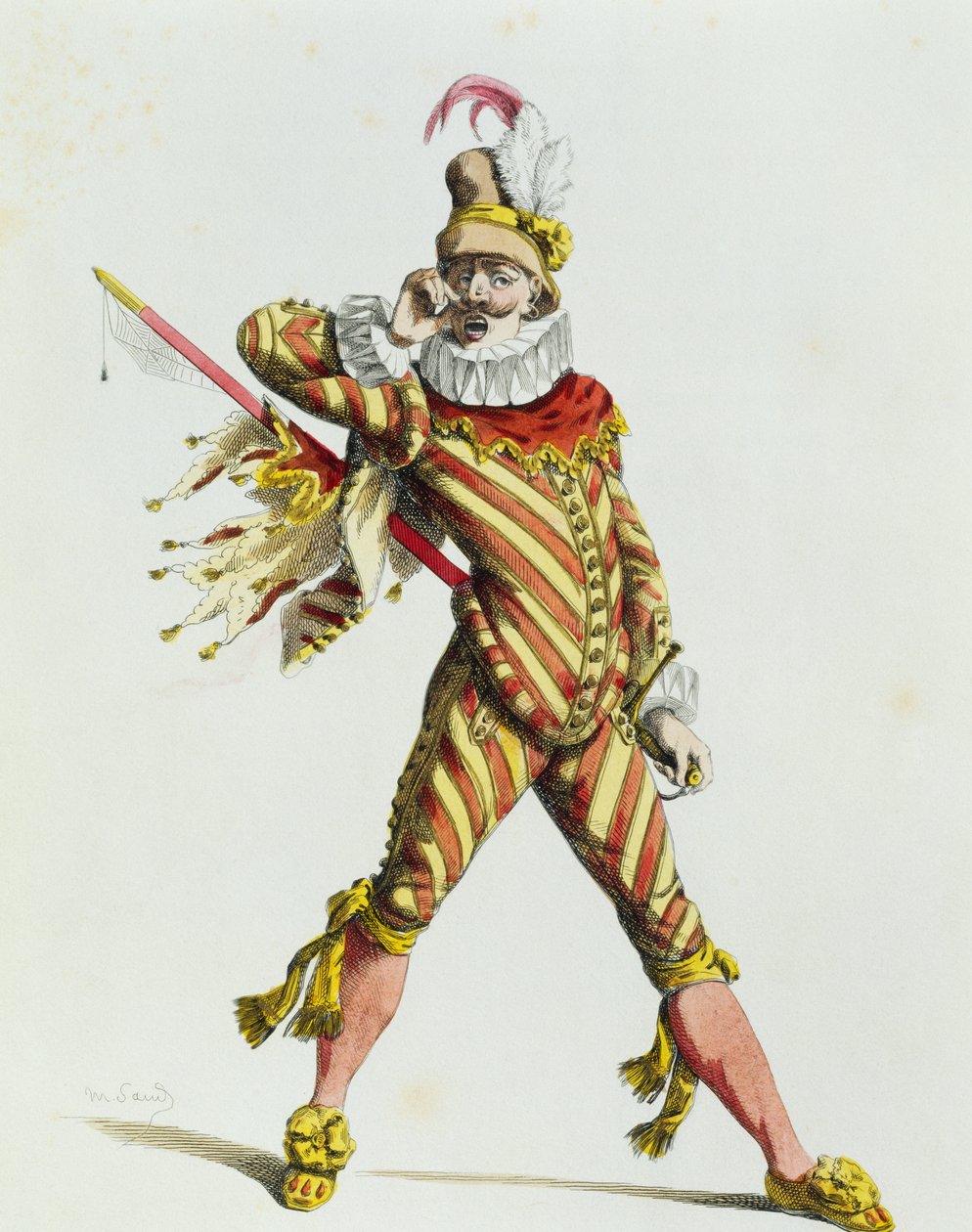 Capitan Spaventa 1577, av Maurice Sand (1823-1889) av Maurice Sand
