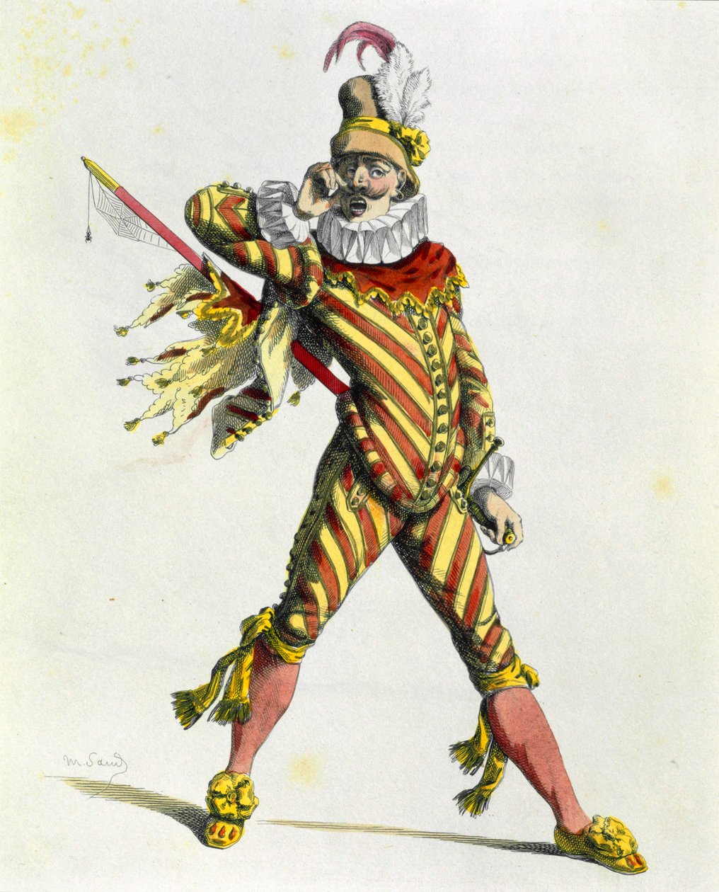 Kapten Spavento (etsning) av Maurice Sand