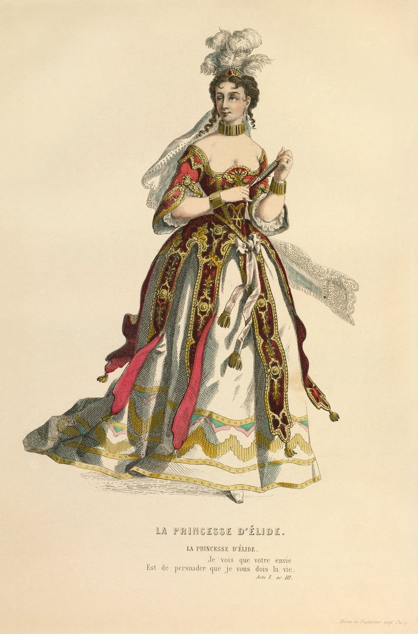 Kostym för rollen som La princesse d