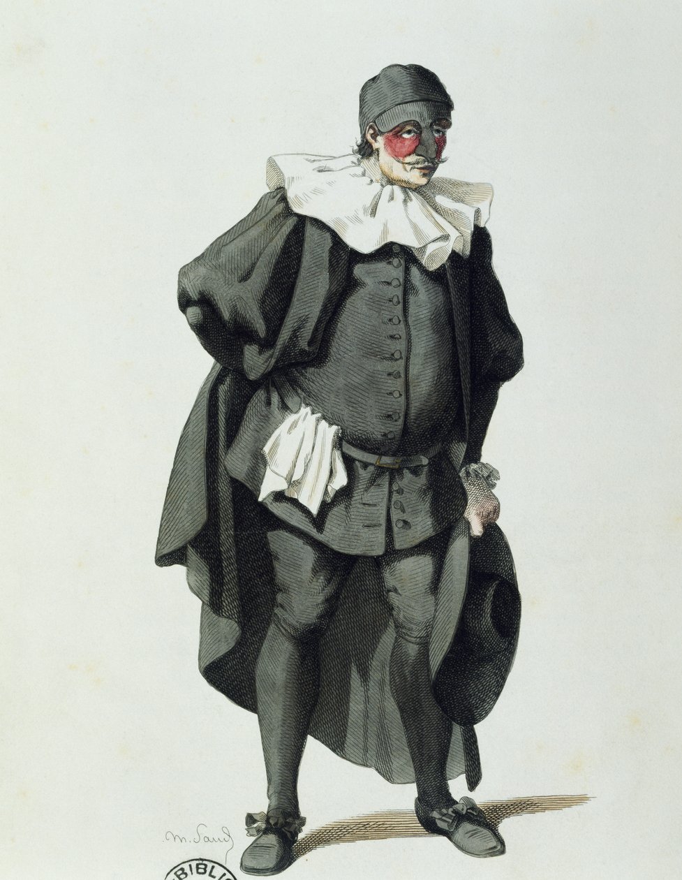 Dottor Balanzone 1653, av Maurice Sand (1823-1889) av Maurice Sand