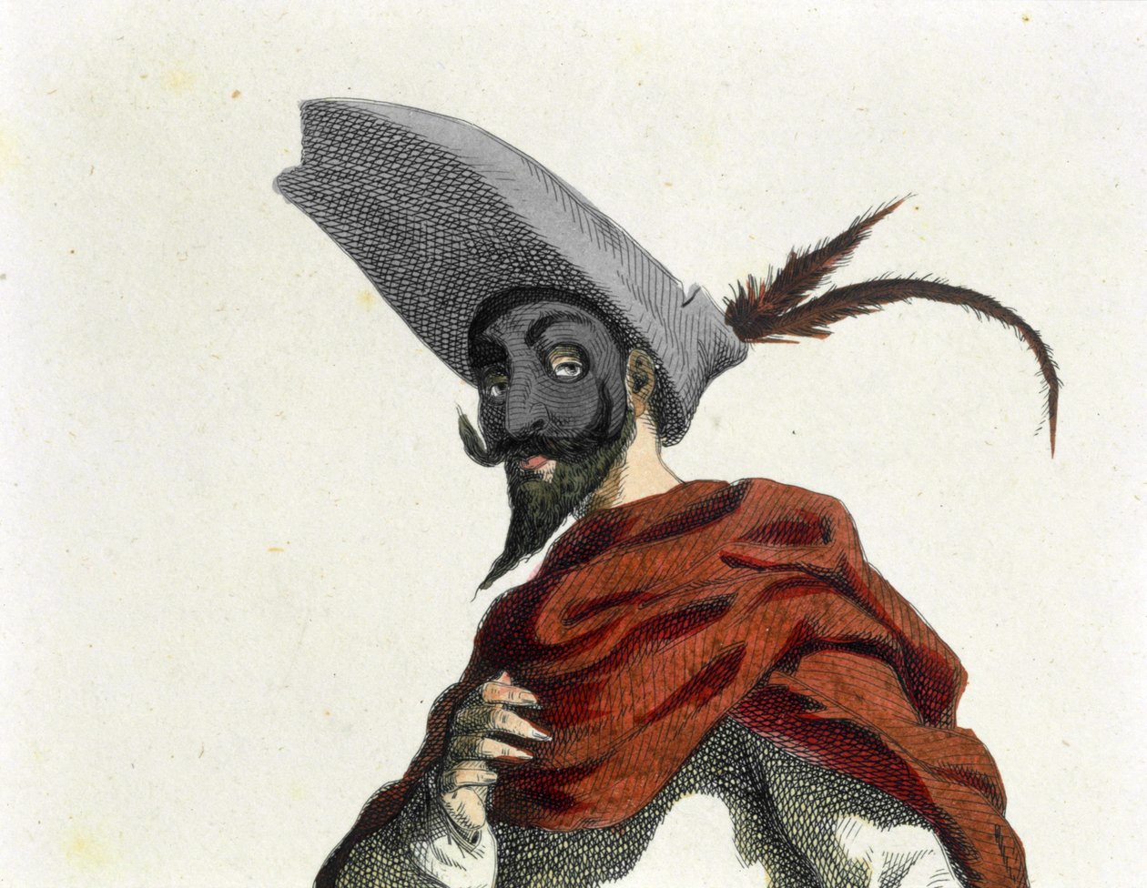 Fritellino-detalj (etsning) av Maurice Sand