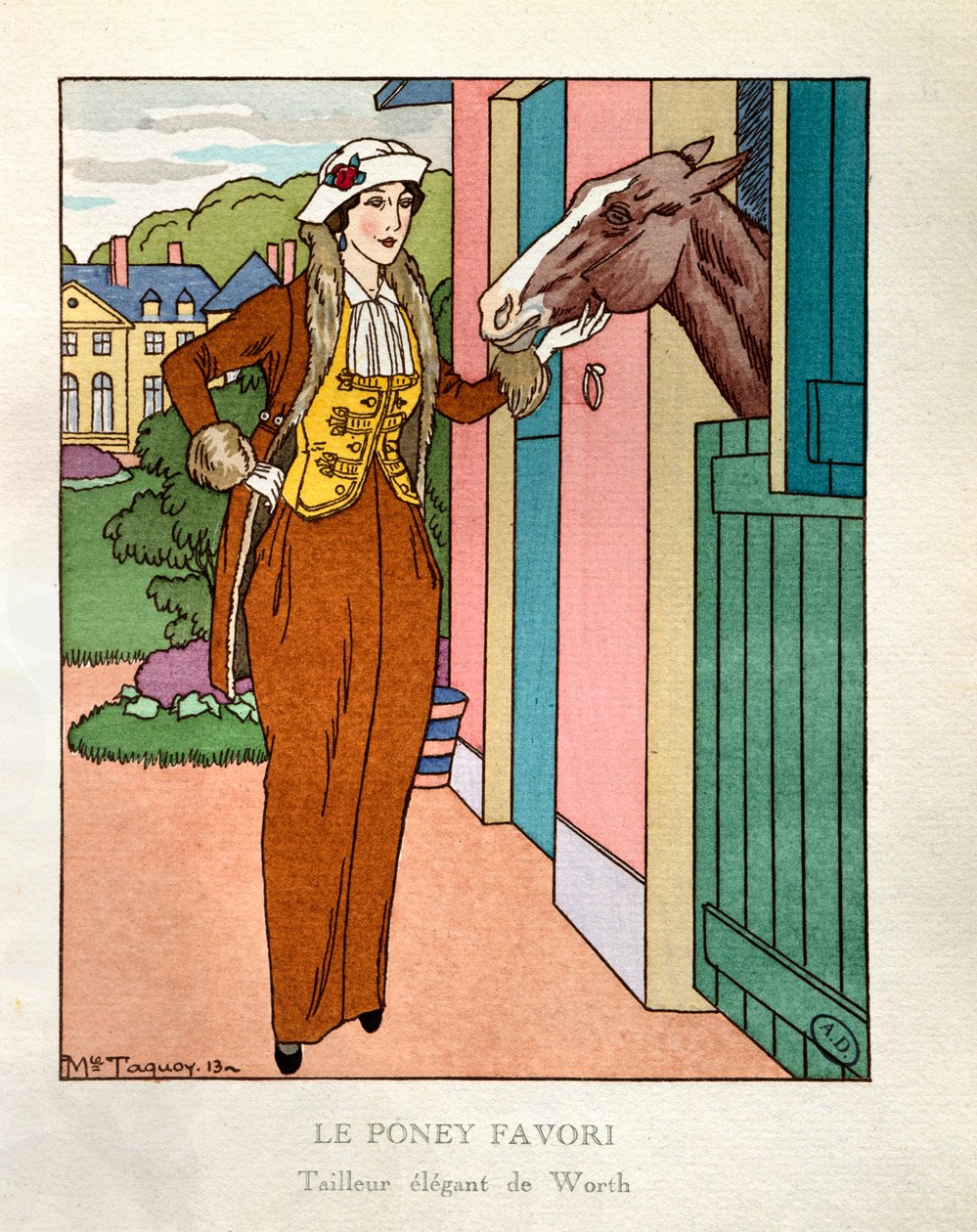 Favoritponnyn. Parisiskt mode: Snygg skräddare av Charles Frederic Worth (1825-1895) av Maurice Taquoy