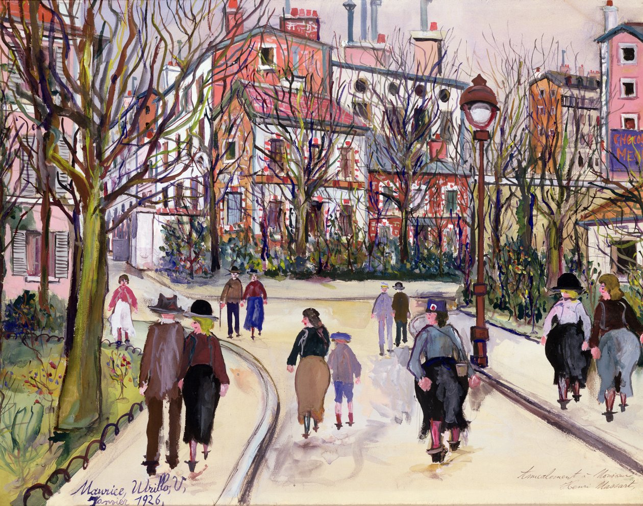 En byväg av Maurice Utrillo