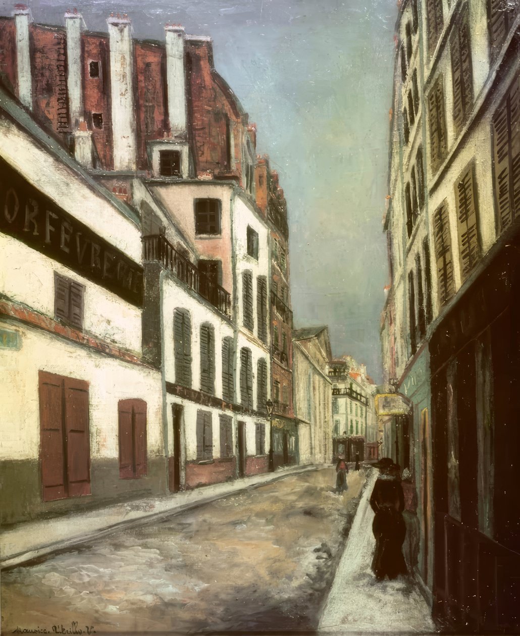 Gatan i Saint-Ouen av Maurice Utrillo