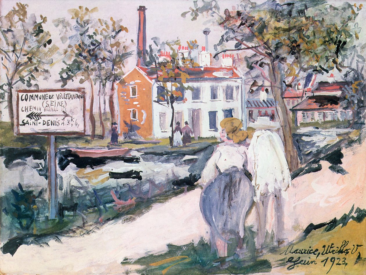 Fabriken i Villetaneuse av Maurice Utrillo