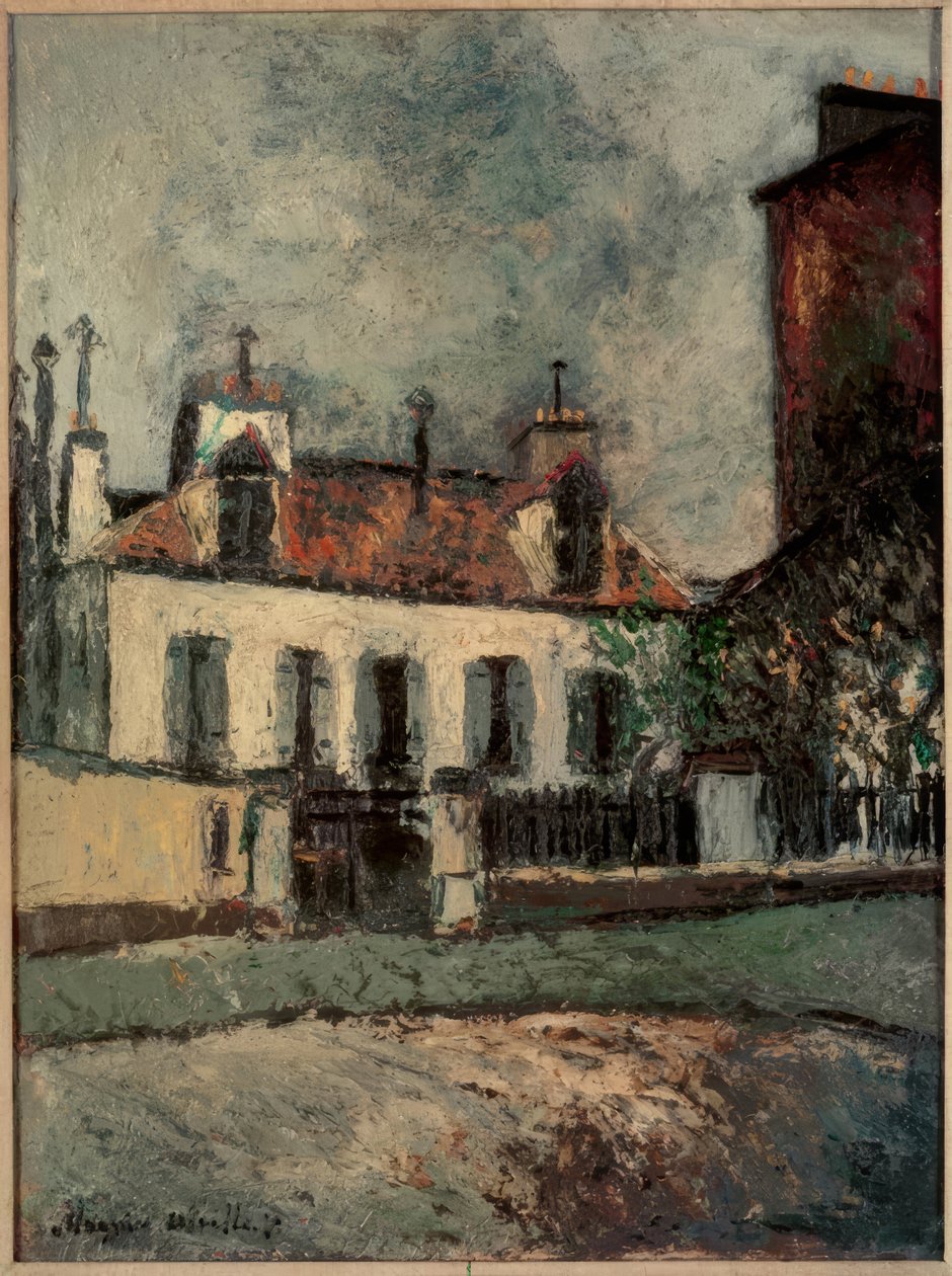 Förort till Paris av Maurice Utrillo
