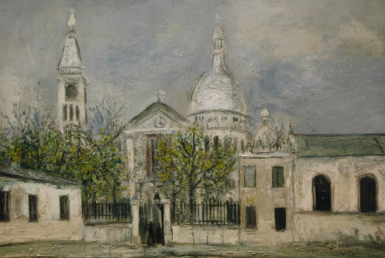 St. Pierre-kyrkan i Montmartre av Maurice Utrillo