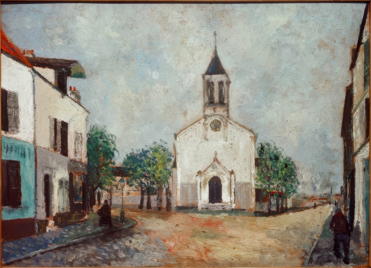 Kyrka i Villanteuse av Maurice Utrillo