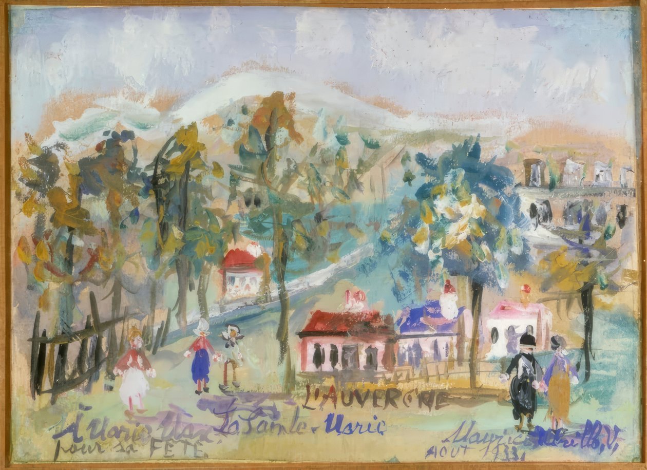 Auvergne, La Sainte-Marie av Maurice Utrillo