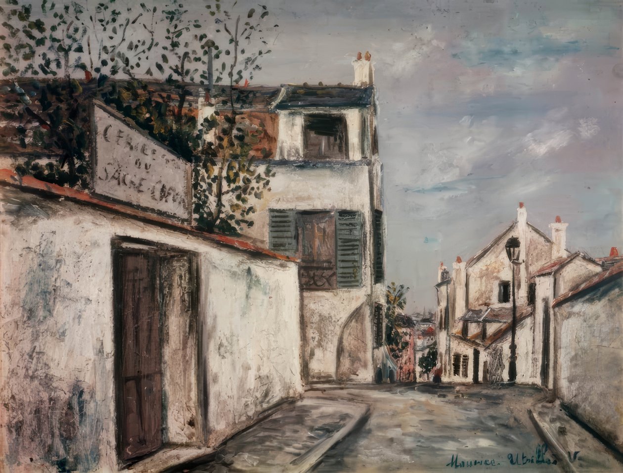 Rue du Mont-Cenis av Maurice Utrillo