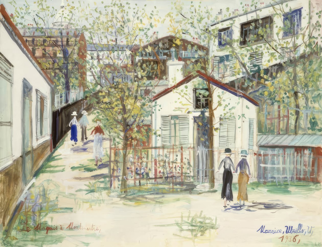 Maquis i Montmartre av Maurice Utrillo