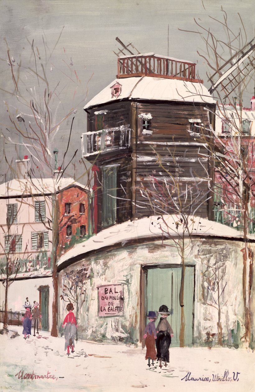 Le Moulin de la Galette, ca 1933 (olja på duk) av Maurice Utrillo