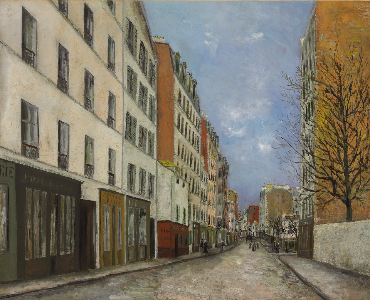 Marcadet Street, Montmartre; Rue Marcadet i Montmartre, ca 1910–1912 (olja på duk) av Maurice Utrillo