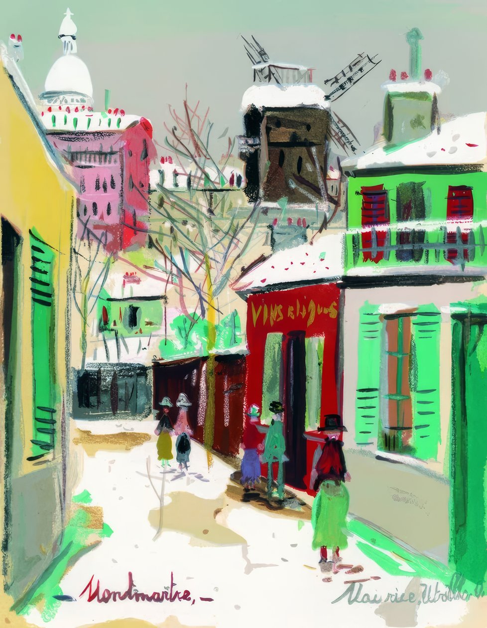 Montmartre av Maurice Utrillo