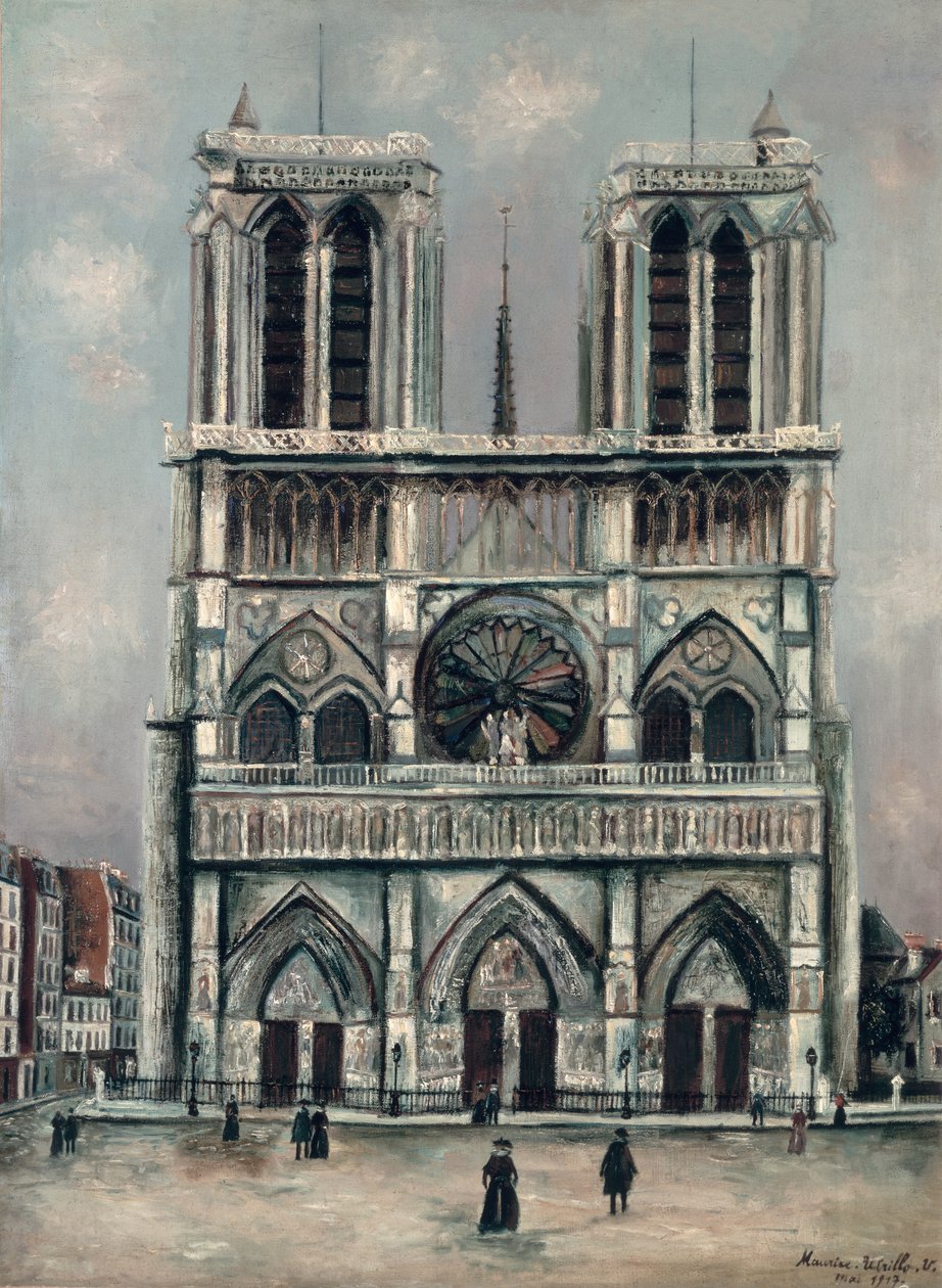Notre Dame av Maurice Utrillo