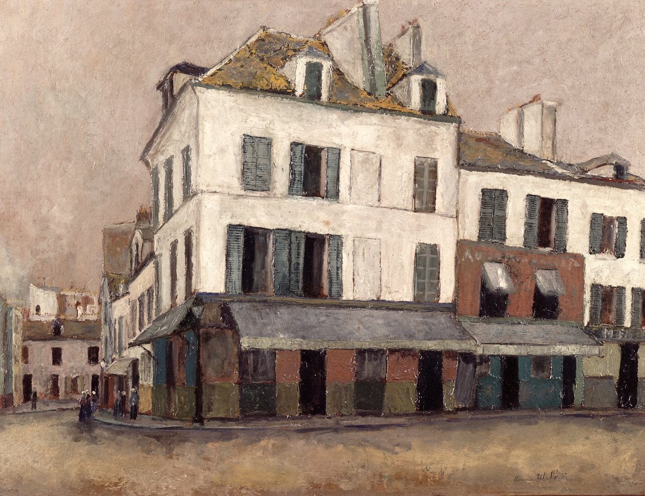 Place du Tertre i Montmartre av Maurice Utrillo