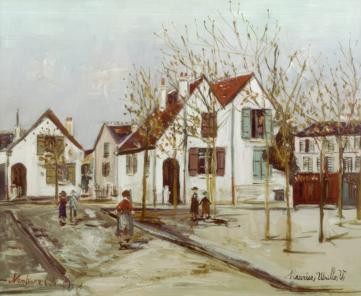 Plats i Nanterre av Maurice Utrillo