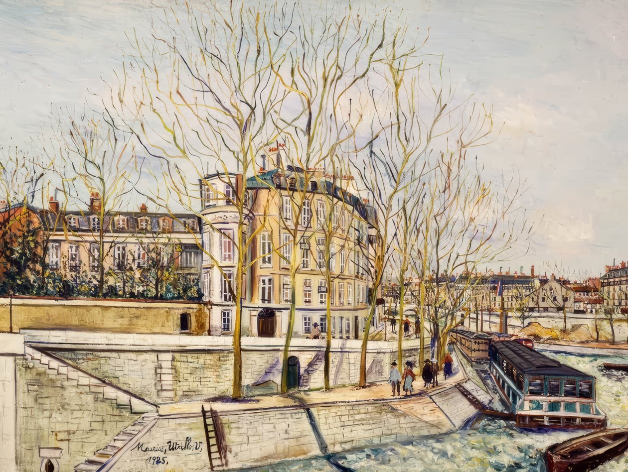 Anjou-kajen av Maurice Utrillo