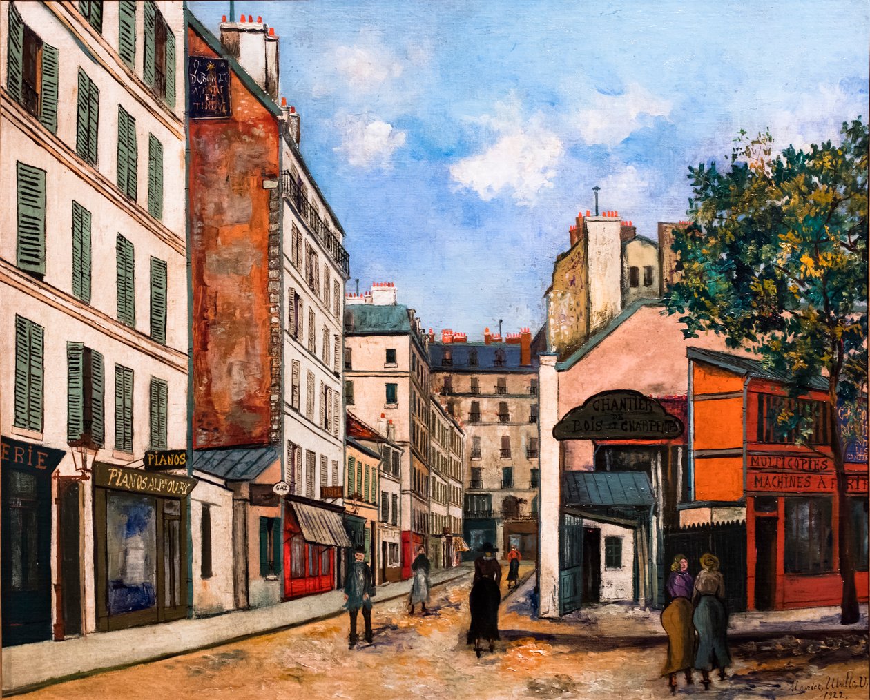 Rue Bayen i Paris, ca 1915 (olja på duk) av Maurice Utrillo