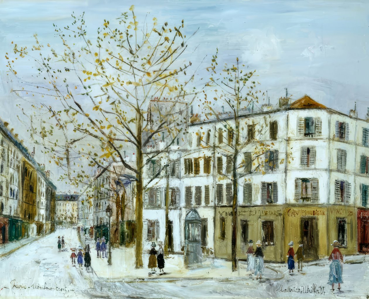 Rue Ménilmontant av Maurice Utrillo