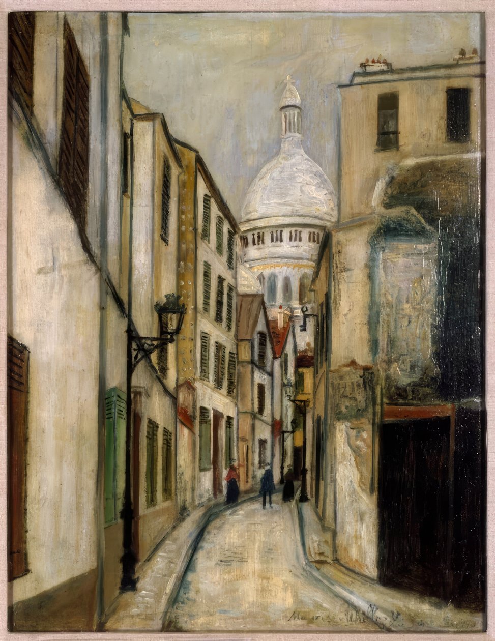 Saint-Rustique-gatan av Maurice Utrillo