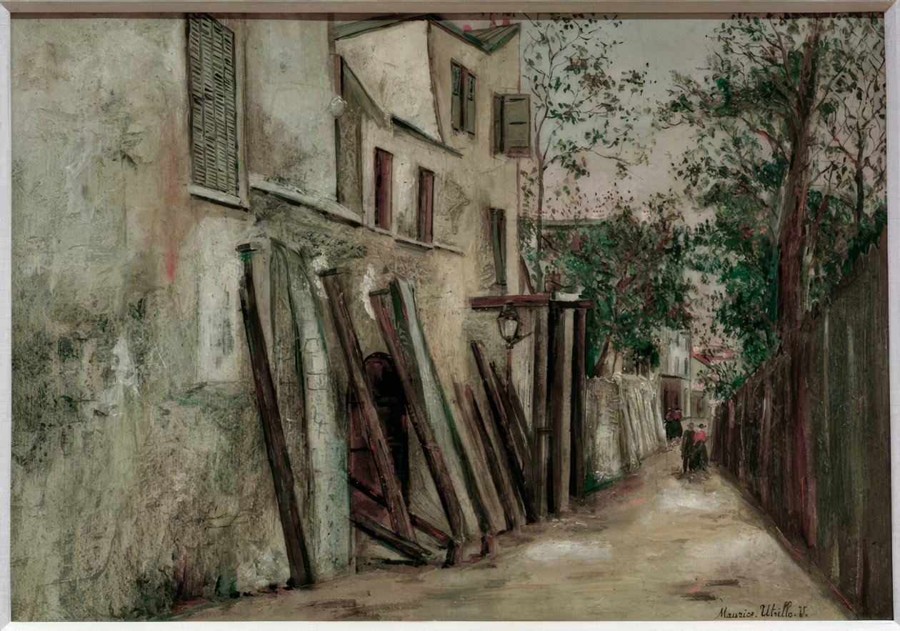 Saint-Vincent-gatan av Maurice Utrillo