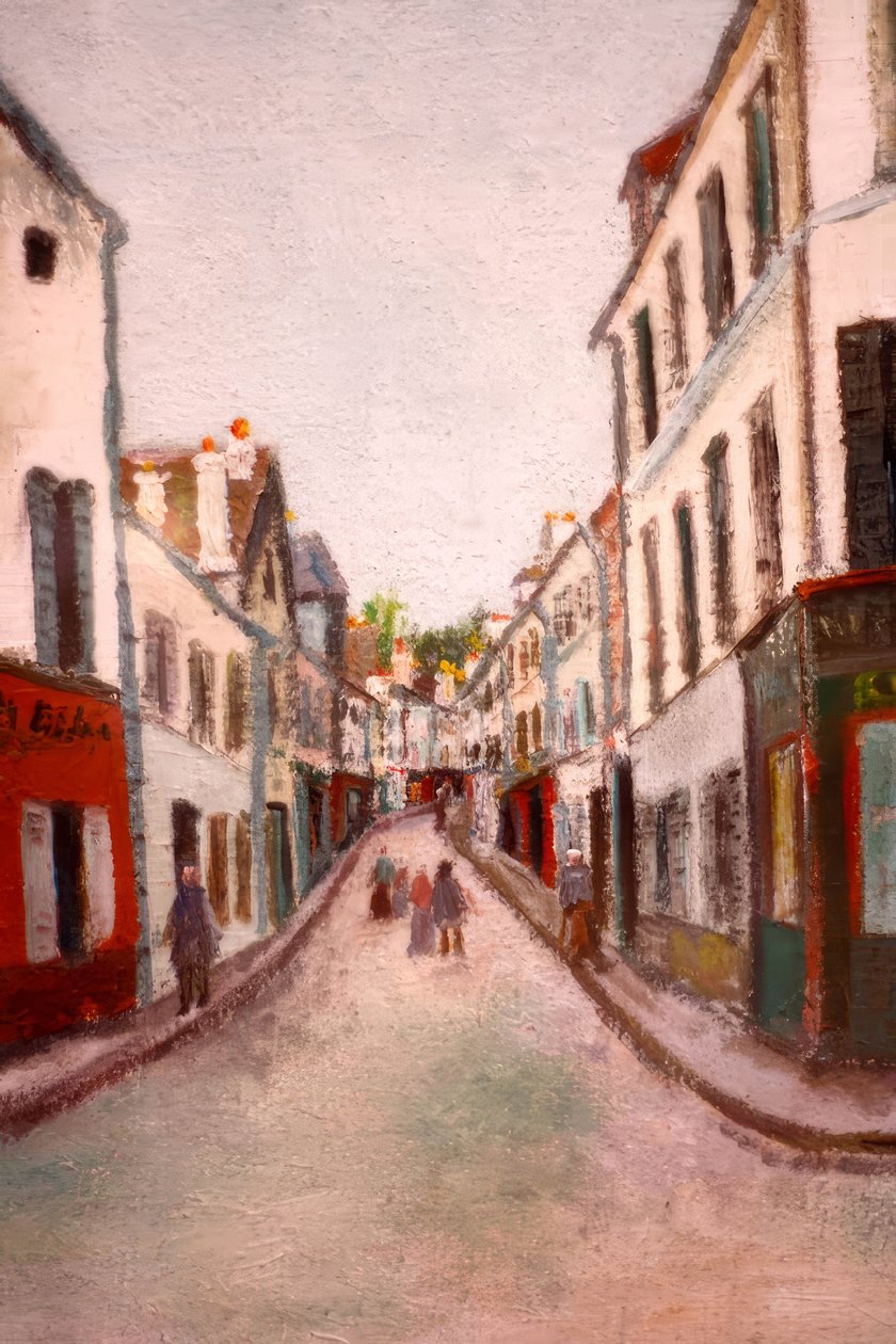 Gata i Pontoise av Maurice Utrillo