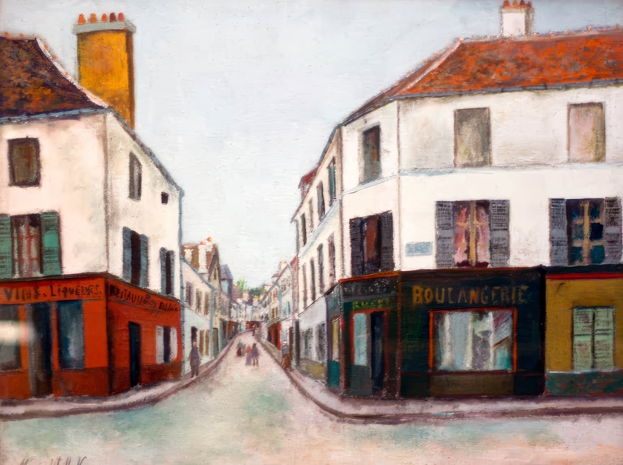 Gata i Pontoise av Maurice Utrillo