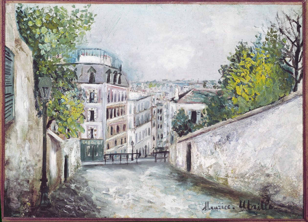 Rue du Mont-Cenis, Montmartre av Maurice Utrillo